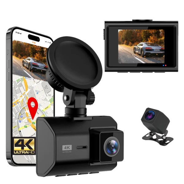 Wireless 2 Inch Dashcam 4k With HD Lens - Image 6