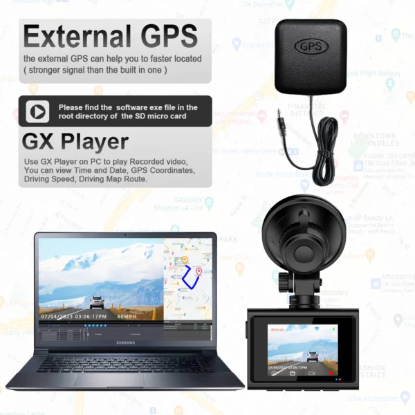 Wireless 2 Inch Dashcam 4k With HD Lens - Image 4